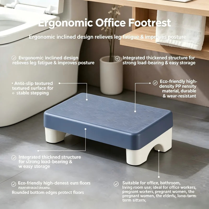 Repose-pieds ergonomique - structure PP rigide