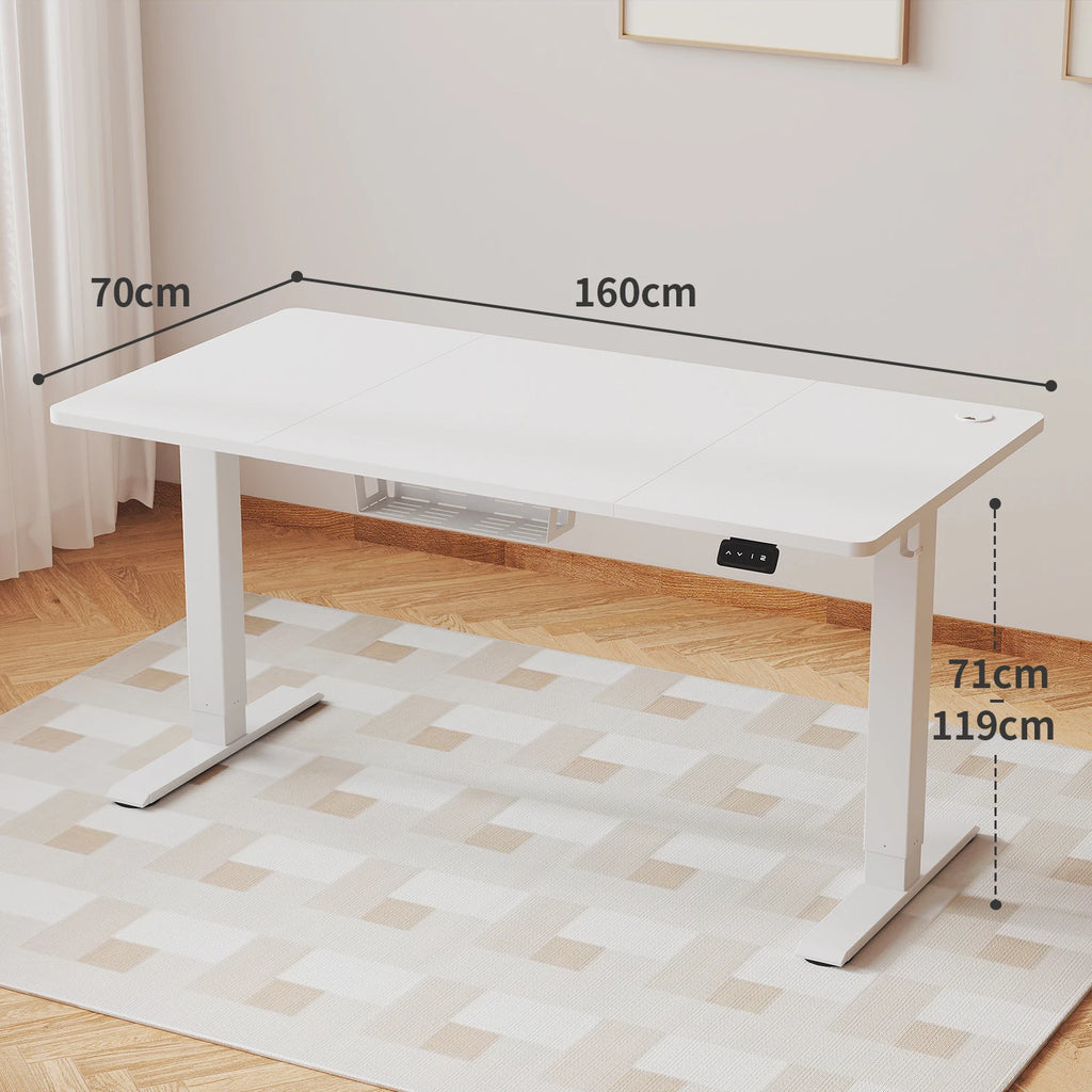 Bureau assis-debout électrique 160x70 cm