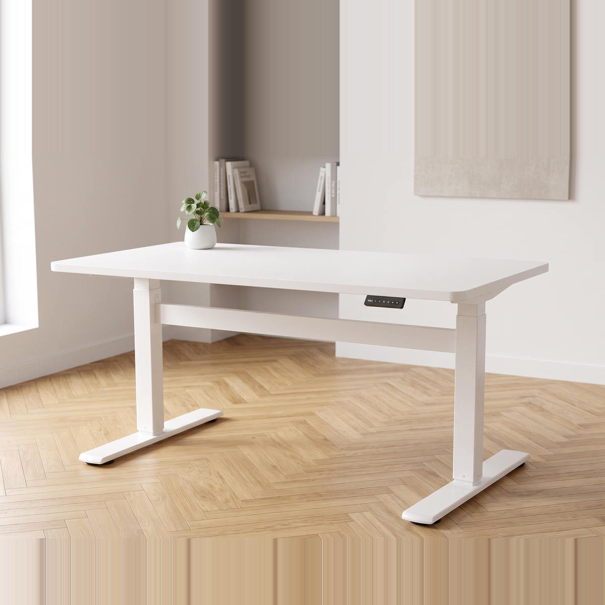 Bureau Essentiel — Assis-Debout Électrique avec Prise USB