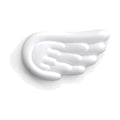 Repose-poignet ergonomique en mousse mémoire de forme blanche, fond blanc