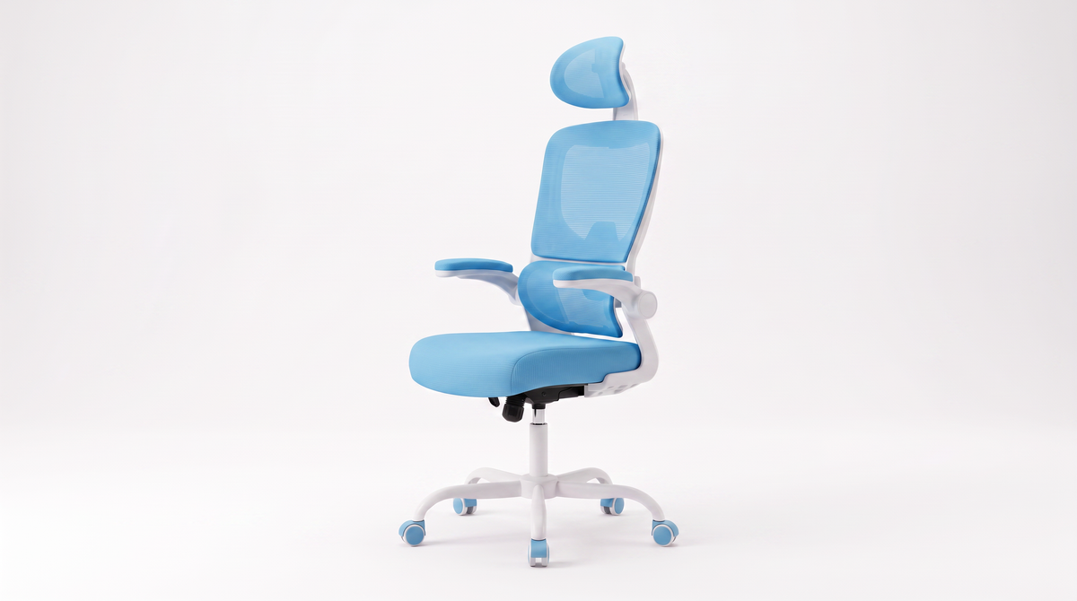 Chaise Signature Bleu - Vue 3/4