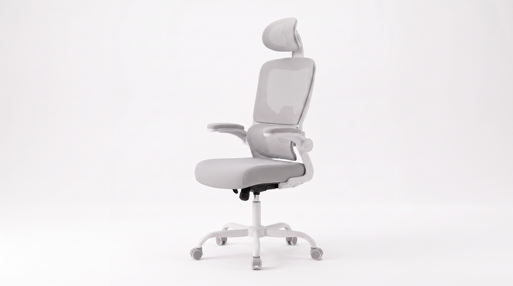 Chaise Signature Gris - Vue 3/4