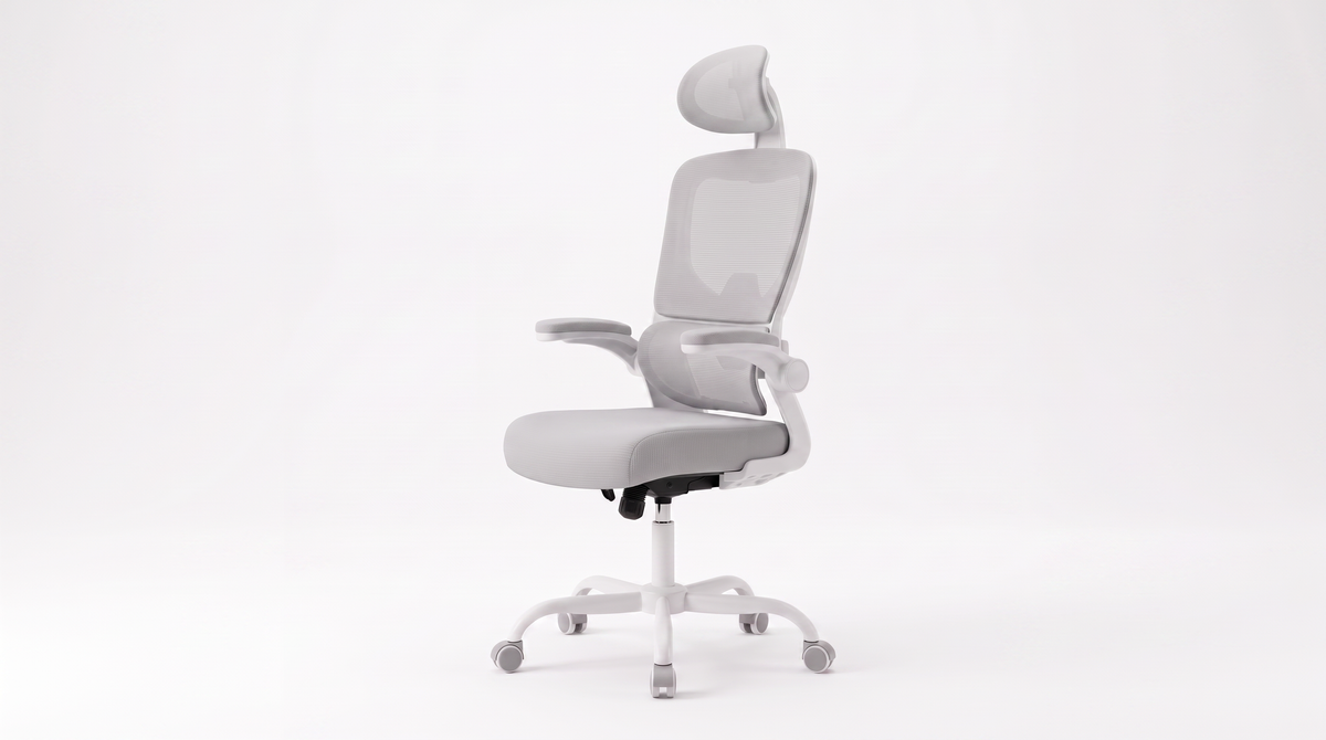 Chaise Signature Gris - Vue 3/4