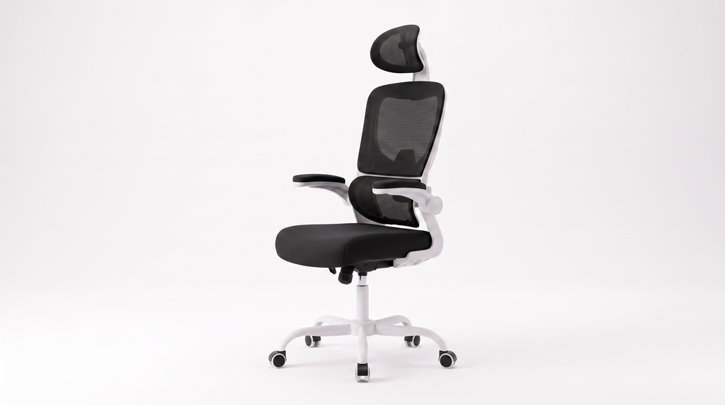Chaise Signature Noir Blanc - Vue 3/4