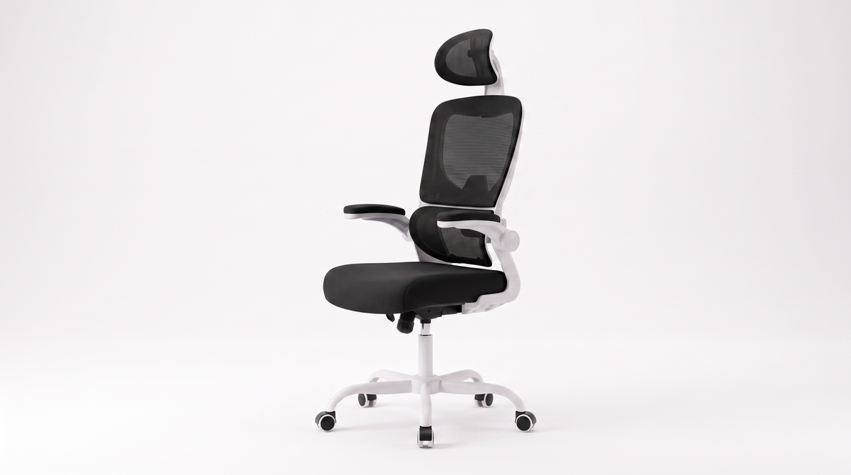 Chaise Signature Noir Blanc - Vue 3/4