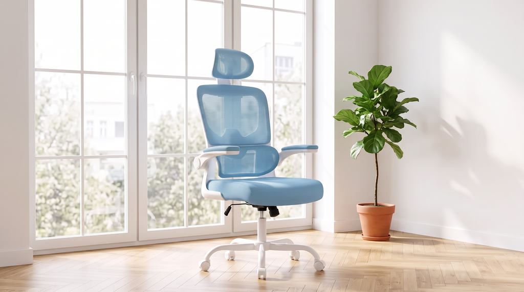 Chaise Signature Bleu - Fenêtre