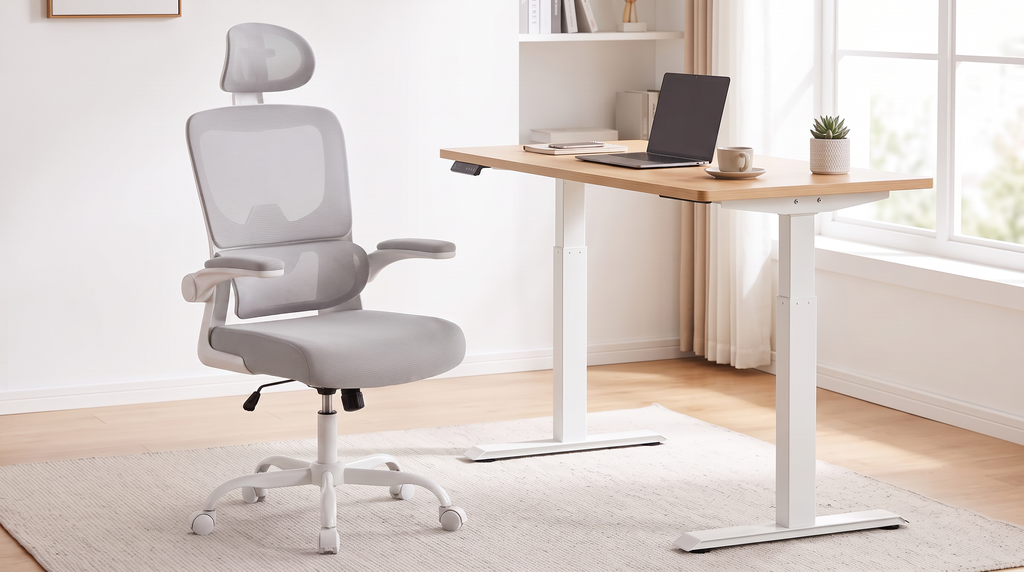 Chaise Signature Gris - Bureau Debout