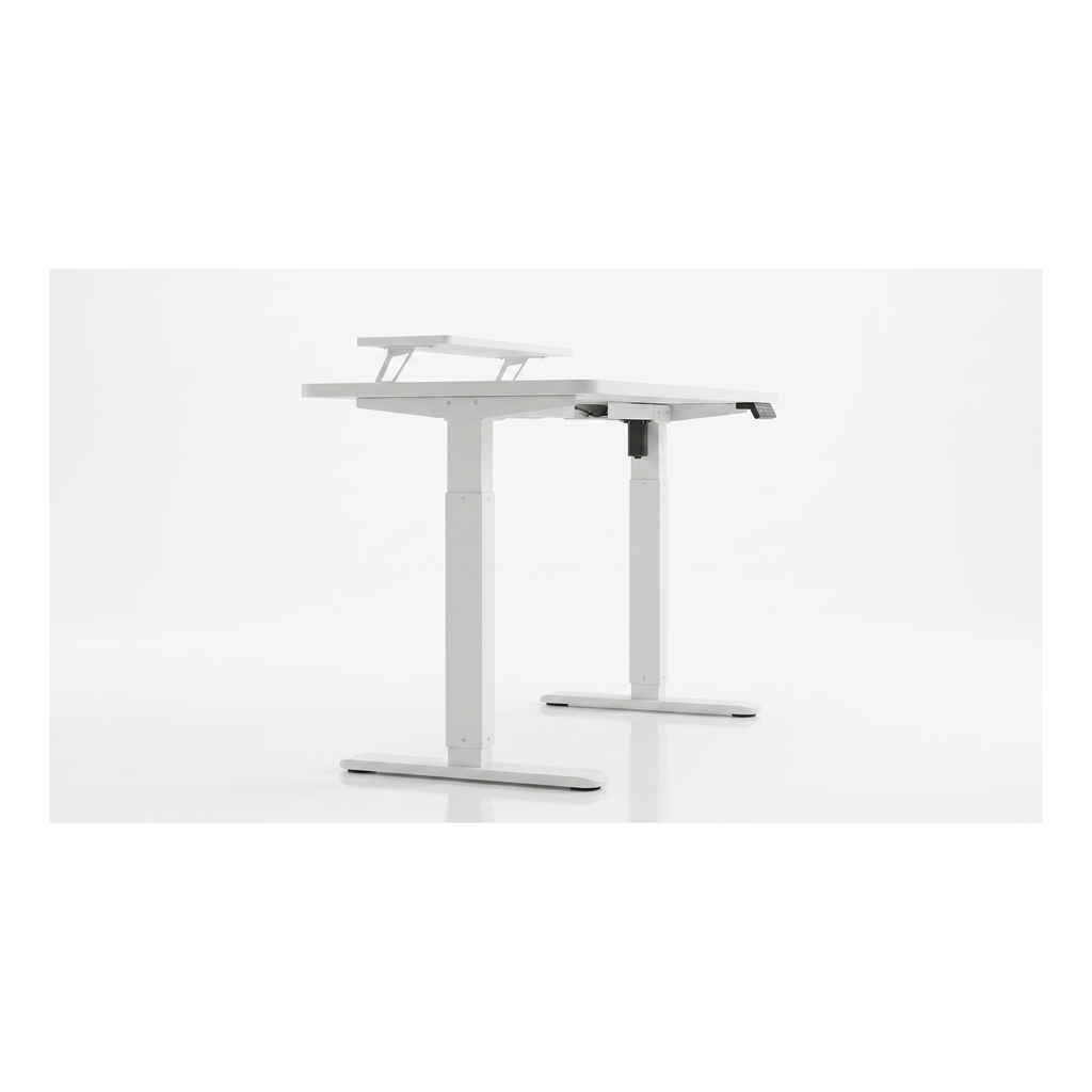 Bureau Signature — Assis-Debout Électrique 160×70 cm avec Étagère Écran Intégrée