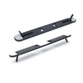 Support ordinateur portable invisible ultra-fin pliable noir, fond blanc